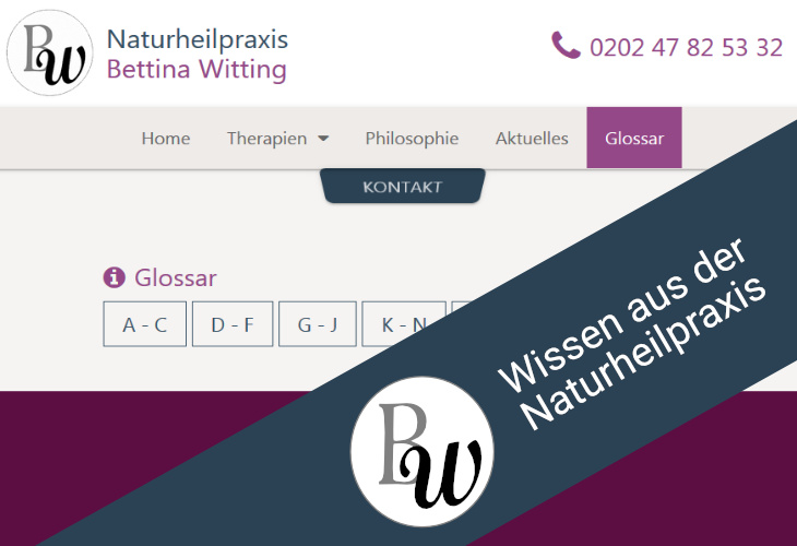 Glossar kostenlos für meine Patienten